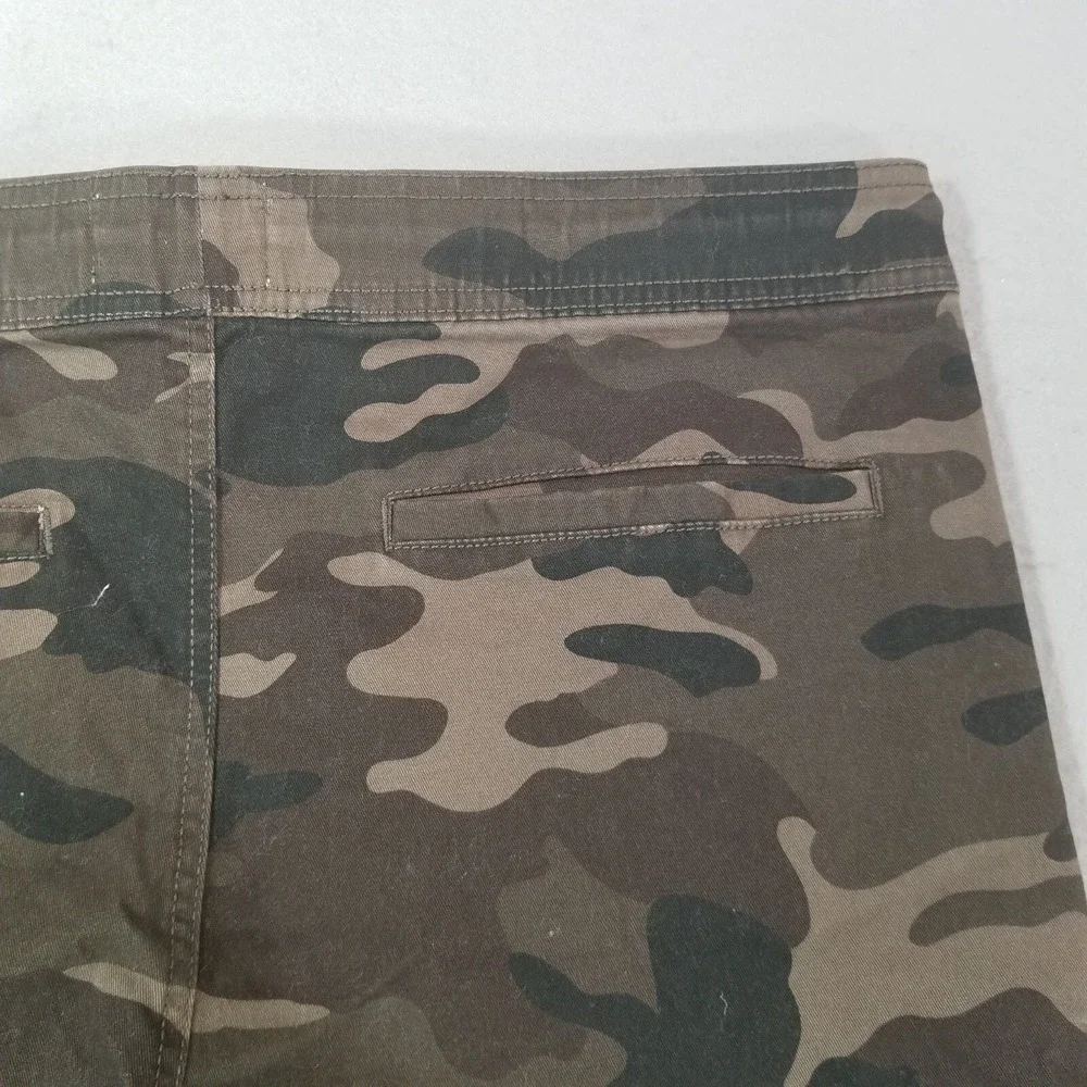 Split camo cargo jogger pants men's XL extra large green Flex outdoor